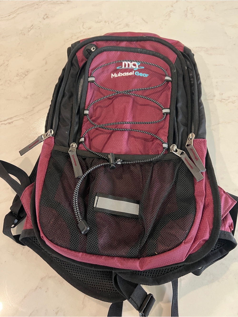 Mubasel Gear Burgundy Hydration Backpack